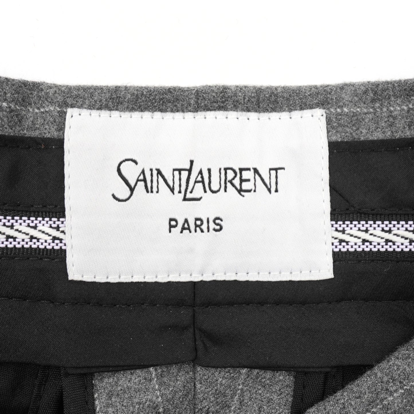 Suit Yves Saint Laurent fw peak lapel gray set