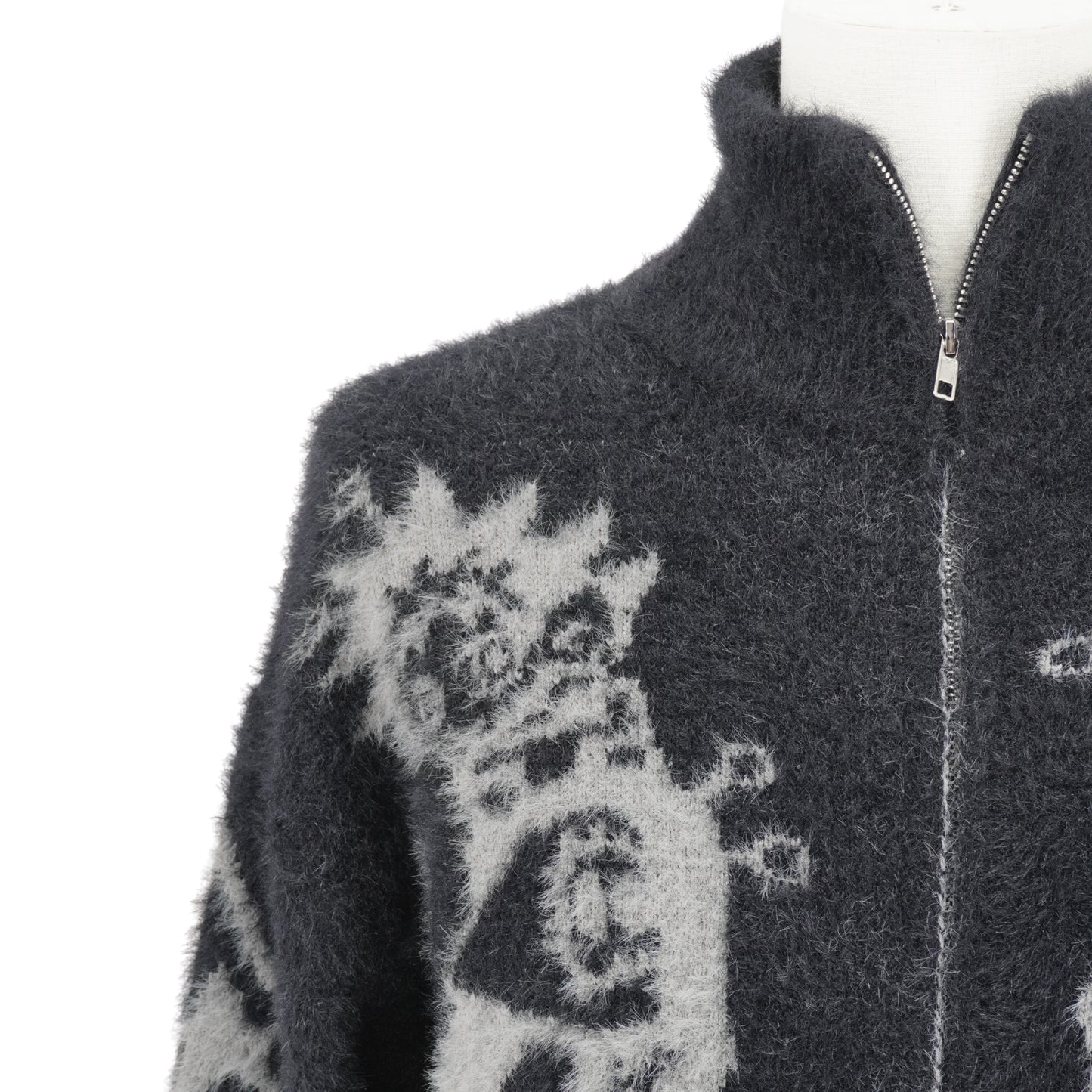 Suéter Mohair Brushed Cardigan