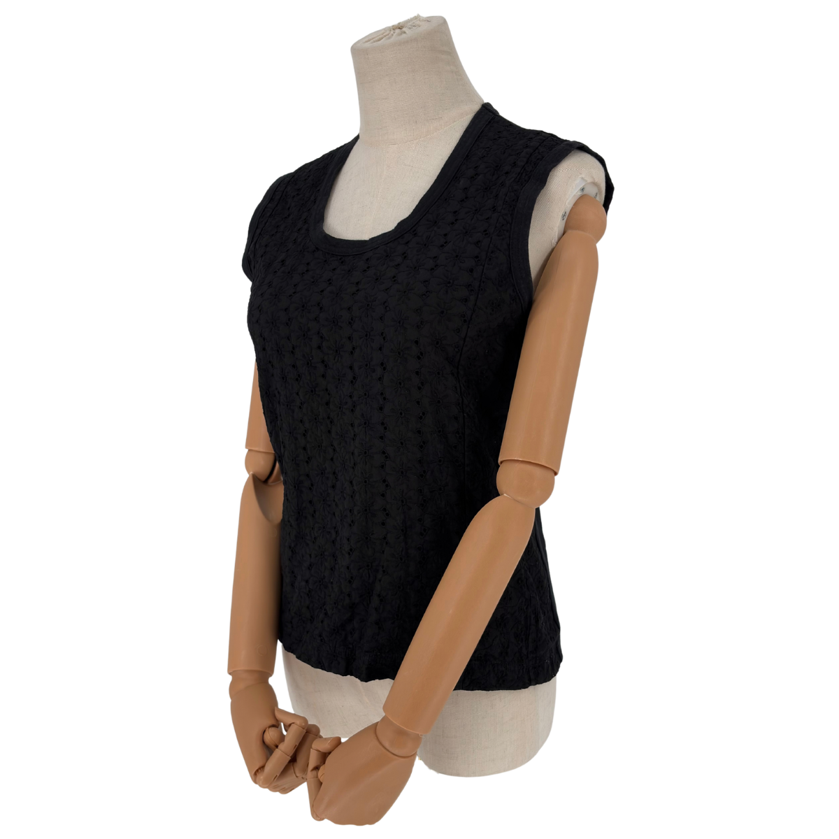 Blusa Junya Watanabe Crochet Negro