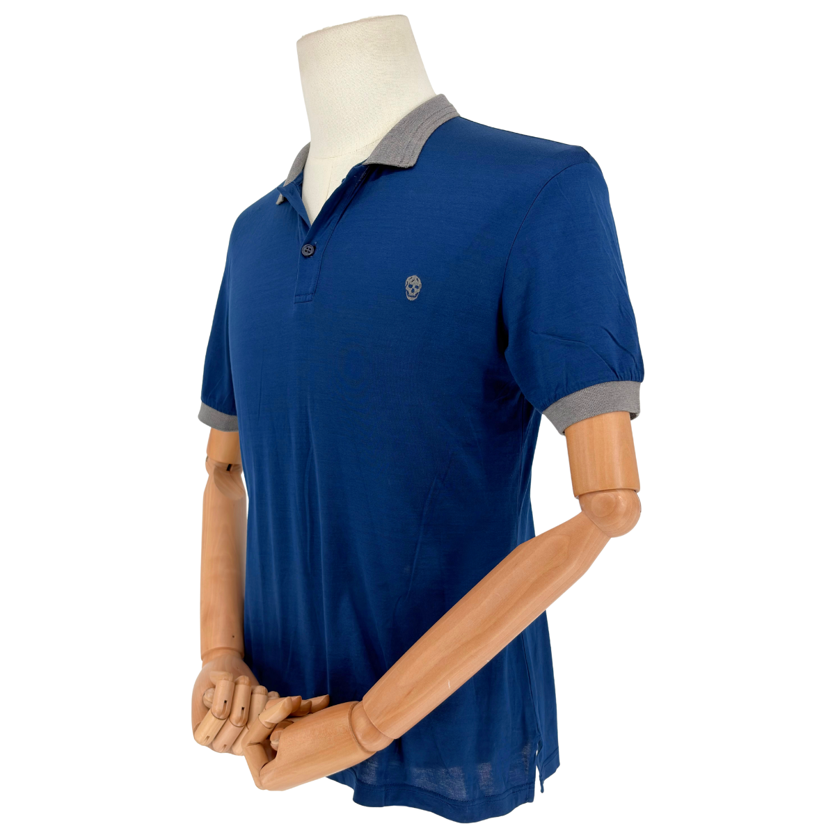 Playera Tipo Polo Alexander McQueen Polo Azul