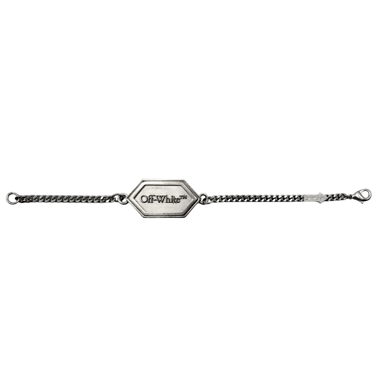 Pulsera Off-White Logo Plateado