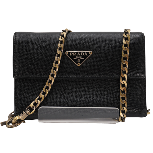 Prada Saffiano Black Wallet