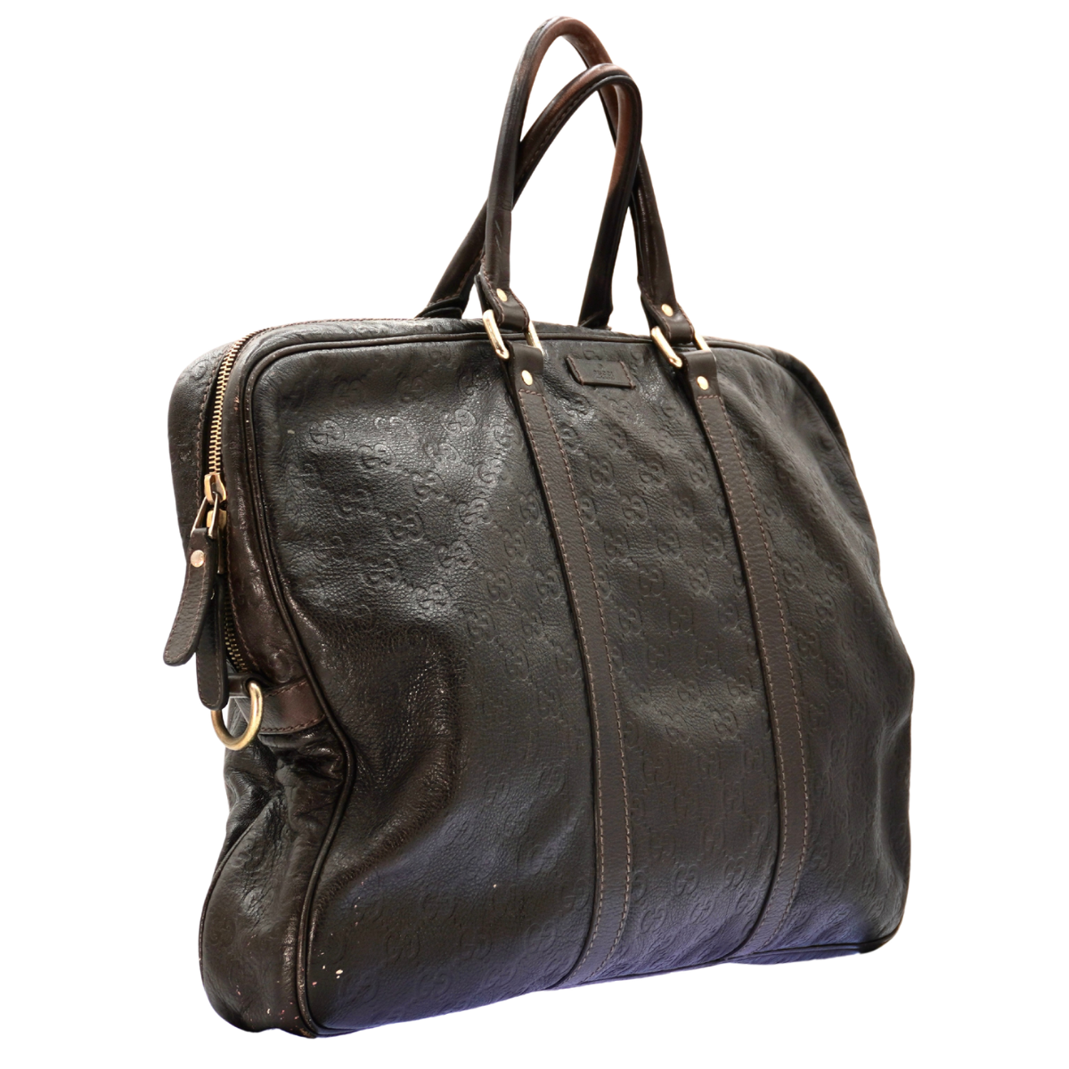 Bolsa Briefcase Gucci Leather