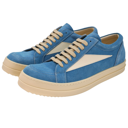 Tenis Rick Owens Blue Gamuza