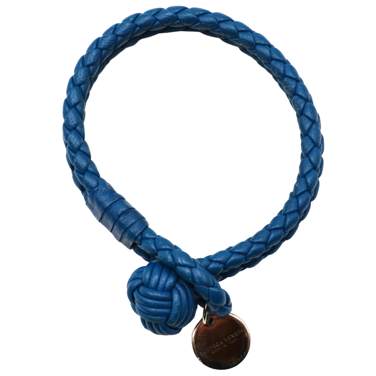 Pulsera Bottega Veneta Intrecciato Azul