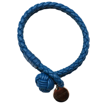 Pulsera Bottega Veneta Intrecciato Azul