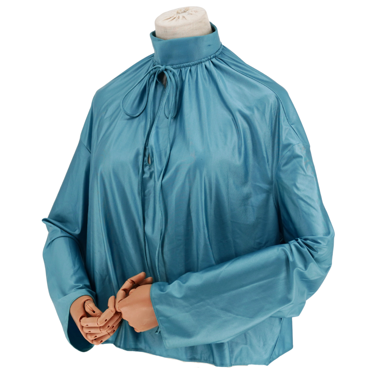 Blusa Balenciaga Satin Azul