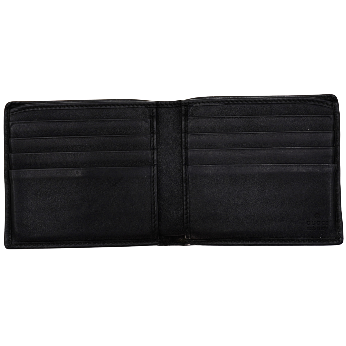 Cartera Gucci Bifold Wallet Signature Web Black