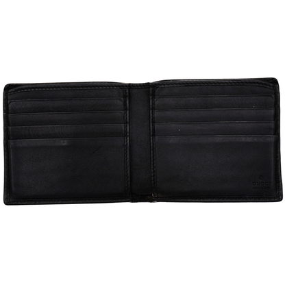 Cartera Gucci Bifold Wallet Signature Web Black