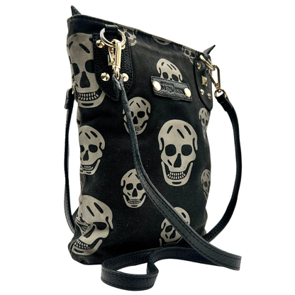 Bolsa Alexander McQueen Skull Negro tela