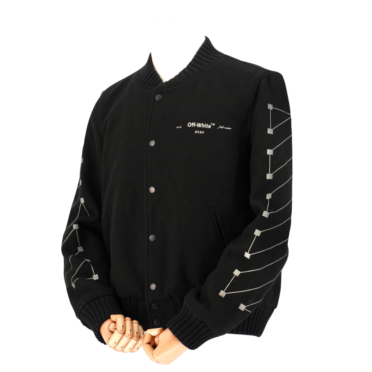 Chamarra Off-White Negro 2013