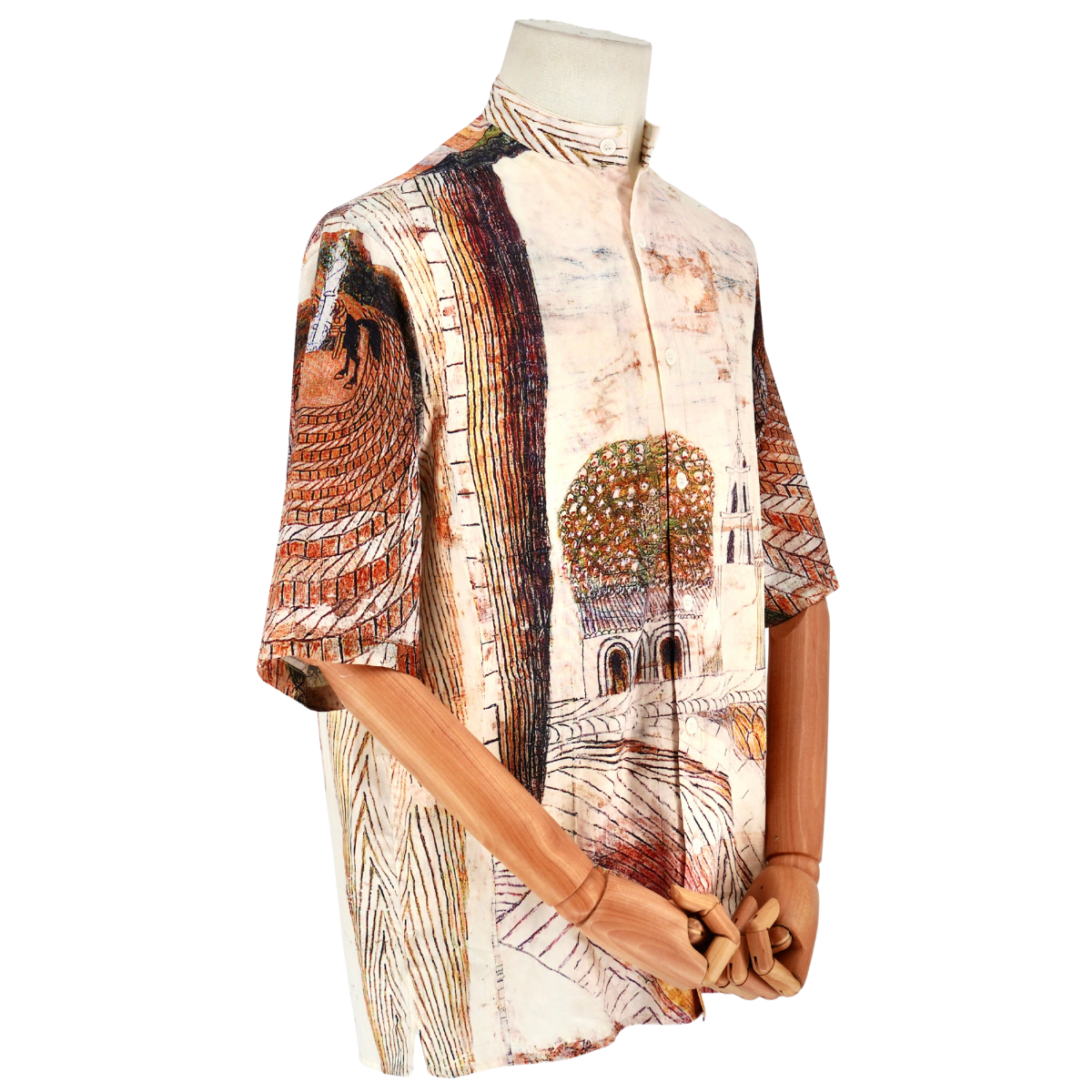 Camisa Lemaire Paisaje Arquitectónico Multicolor