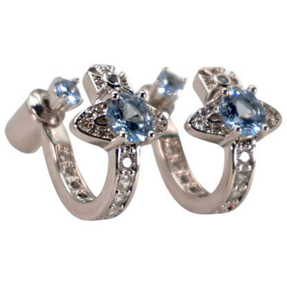 Aretes Vivienne Westwood Maitena Azul