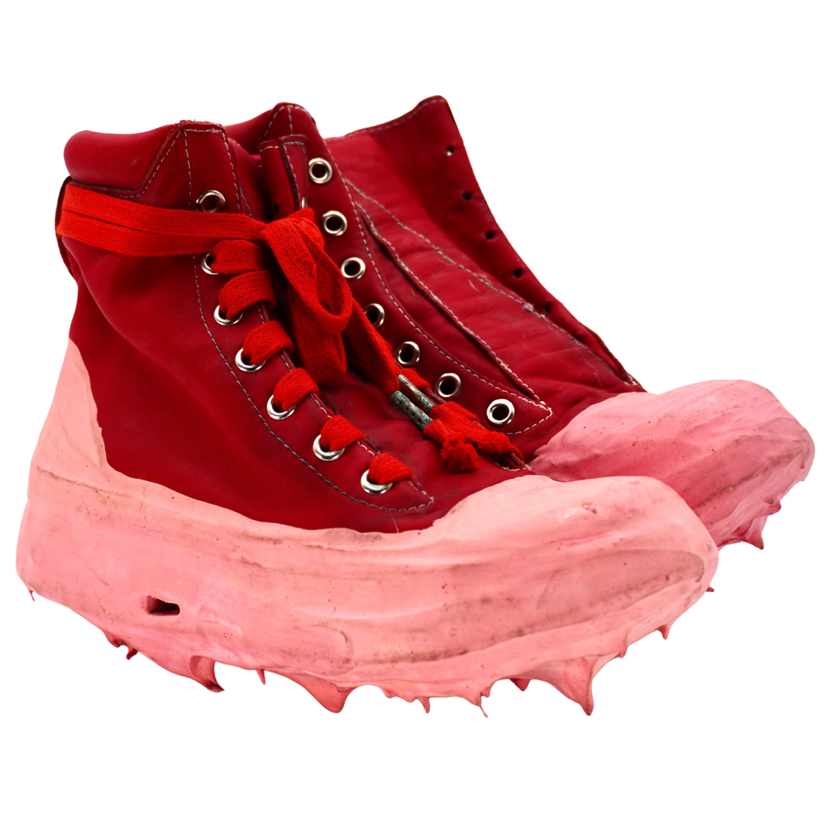 Tenis Carol Christian Poell Drip Sneakers Red