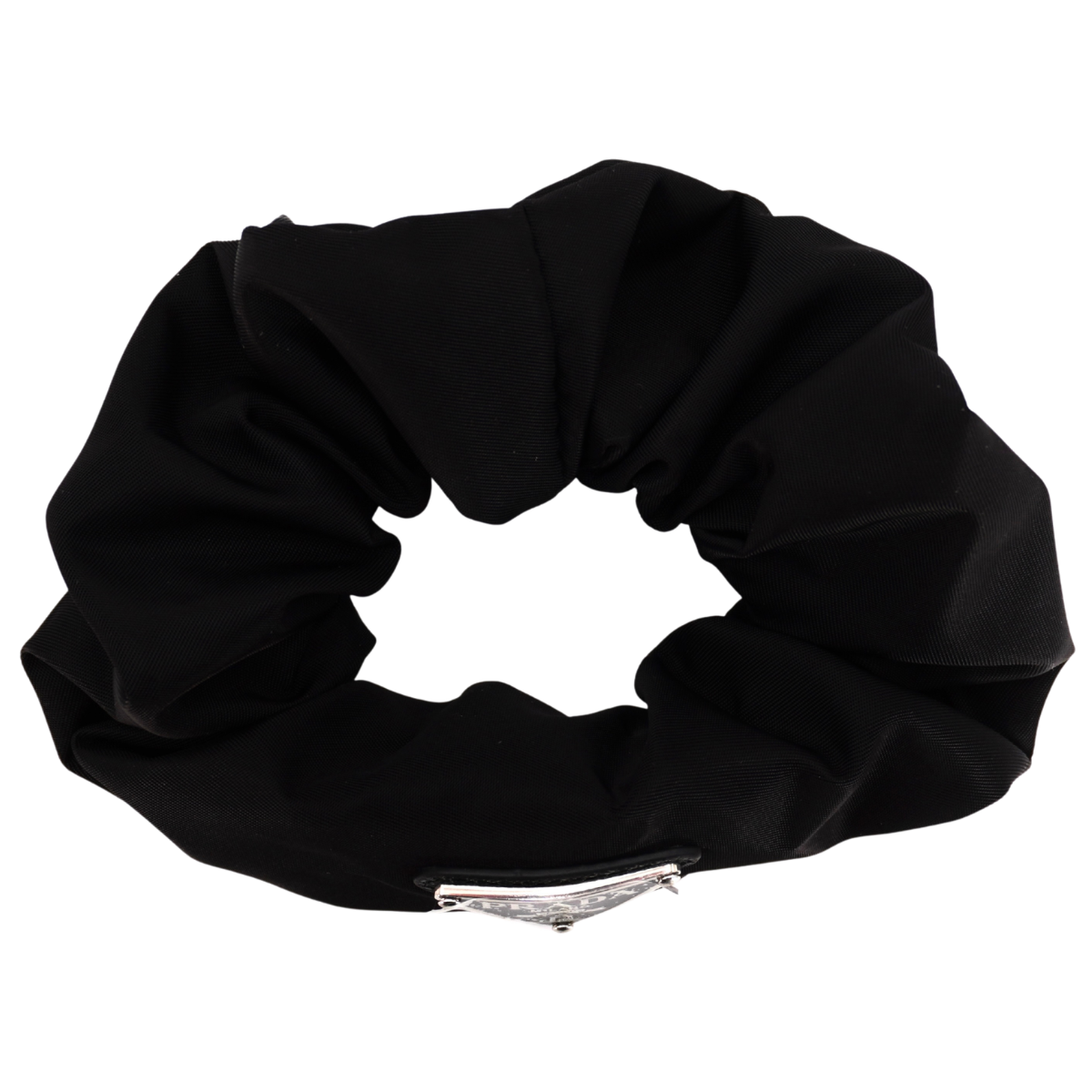 Scrunchie Prada Tessuto Negro