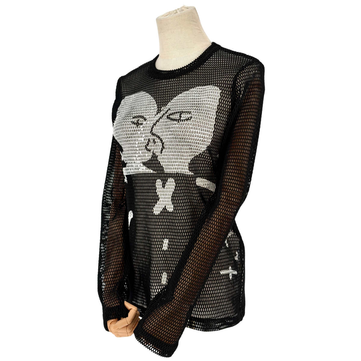Playera CDG COMME Alisa Yofie Art Mesh