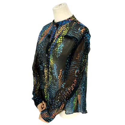 Blusa Alexander McQueen Snake Print