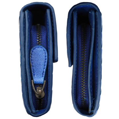 Cartera Bottega Veneta Intrecciato Azul