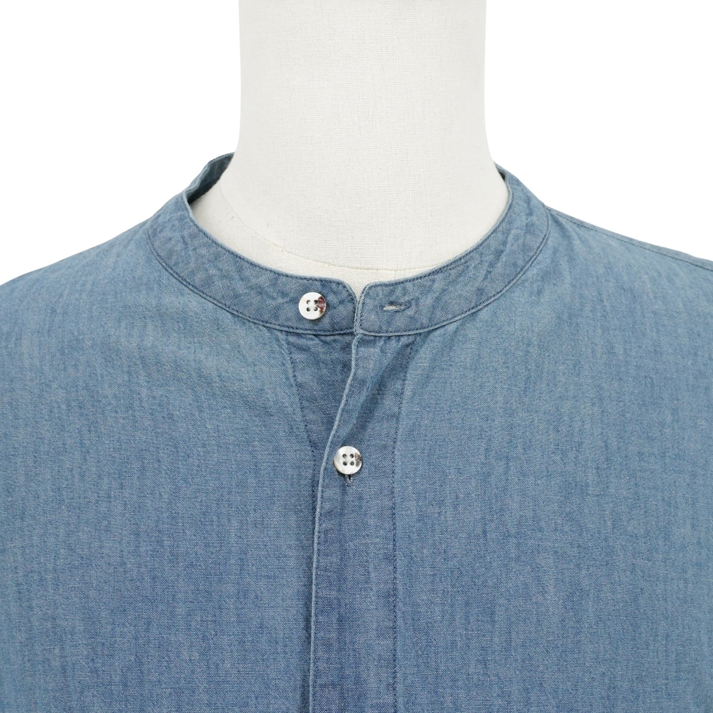 Camisa Kapital denim con parches smiley