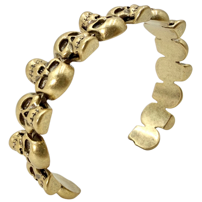 Pulsera Alexander McQueen Skull Dorado