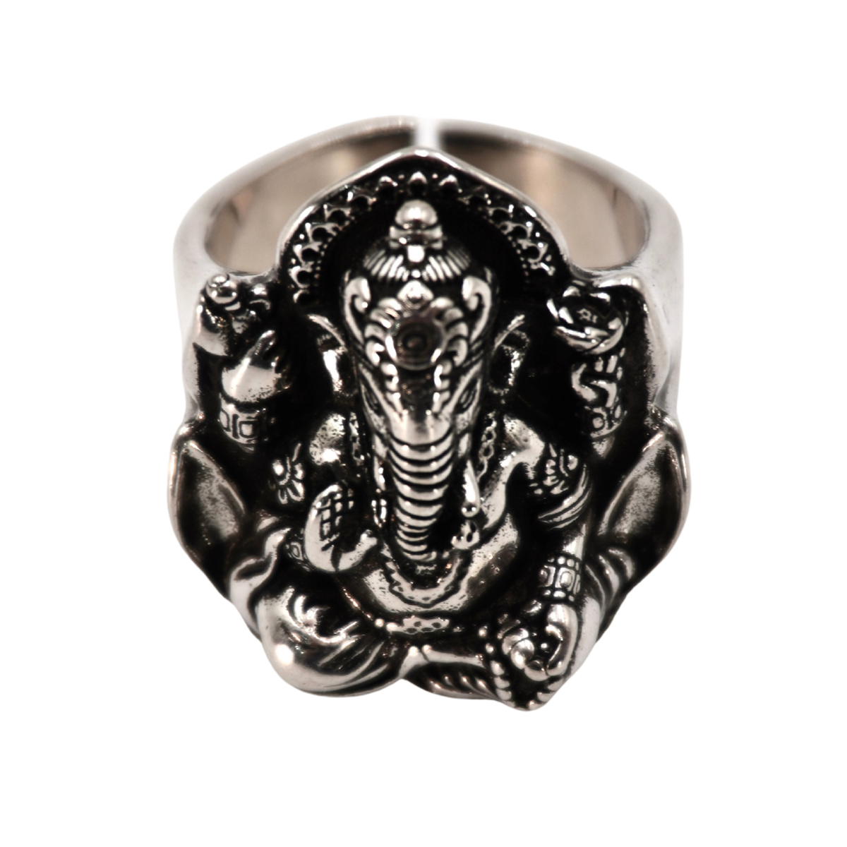 Silver Ganesha Ring