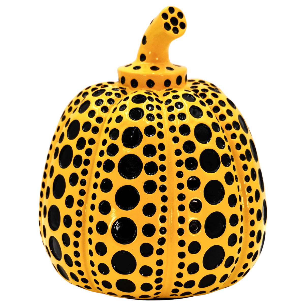 Pumpkin Yellow Dots Sculpture