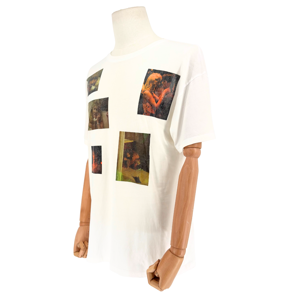 Camiseta Raf Simons Playera AW19/20 Print Blanca