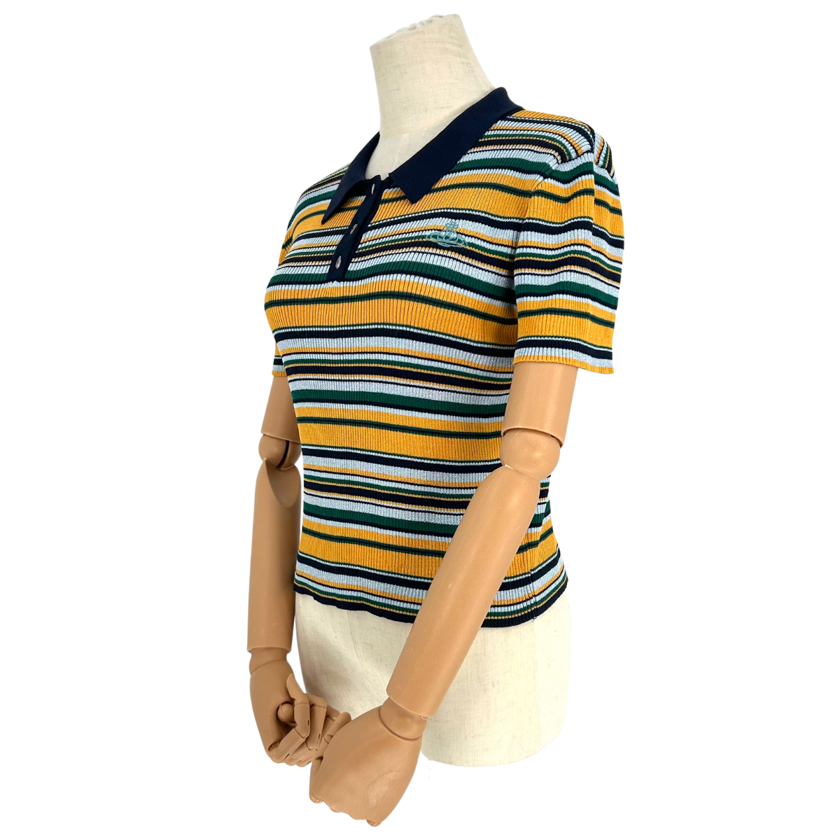 Playera Polo Vivienne Westwood Striped Knit