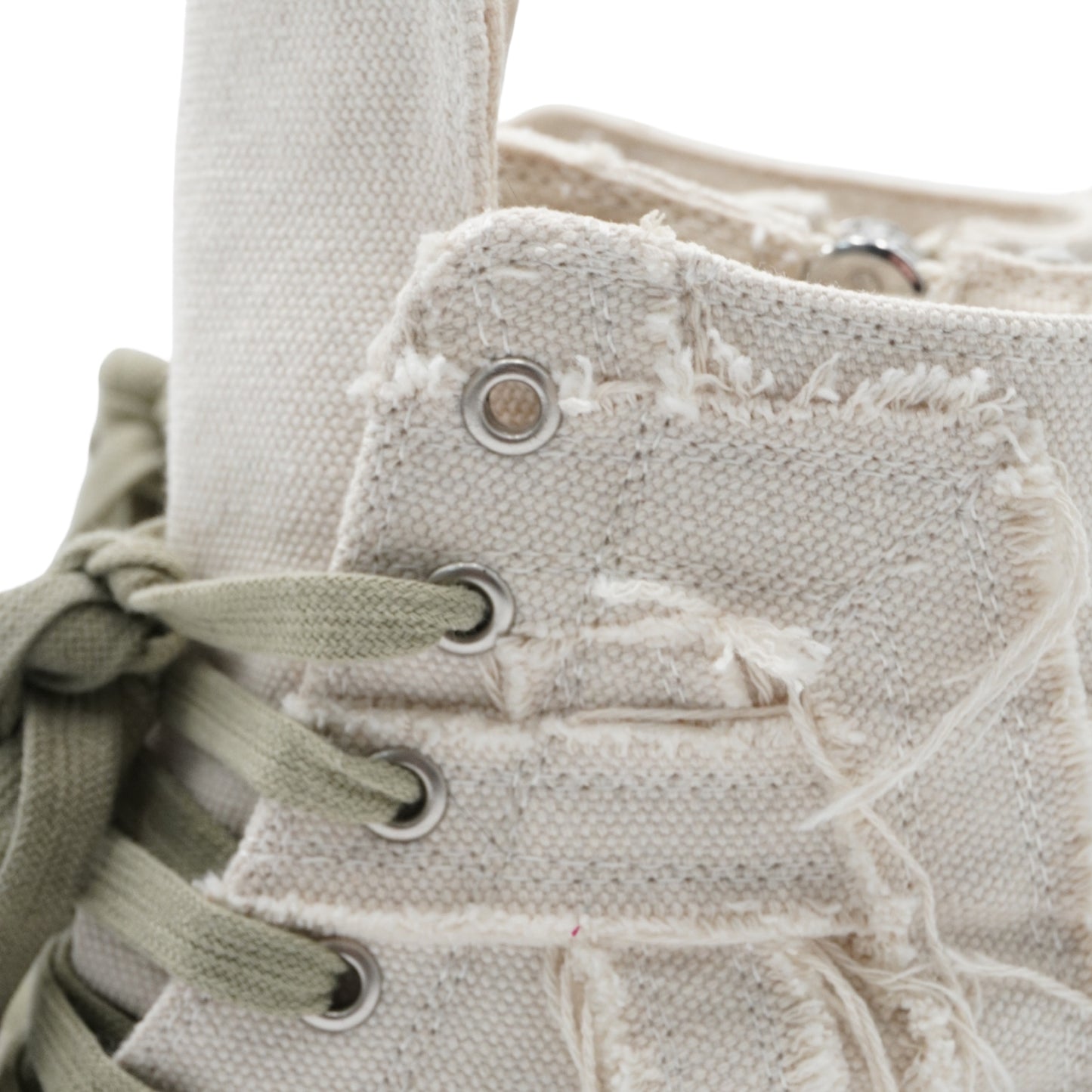 Tenis Rick Owens Calzado Canvas Distressed High-Top