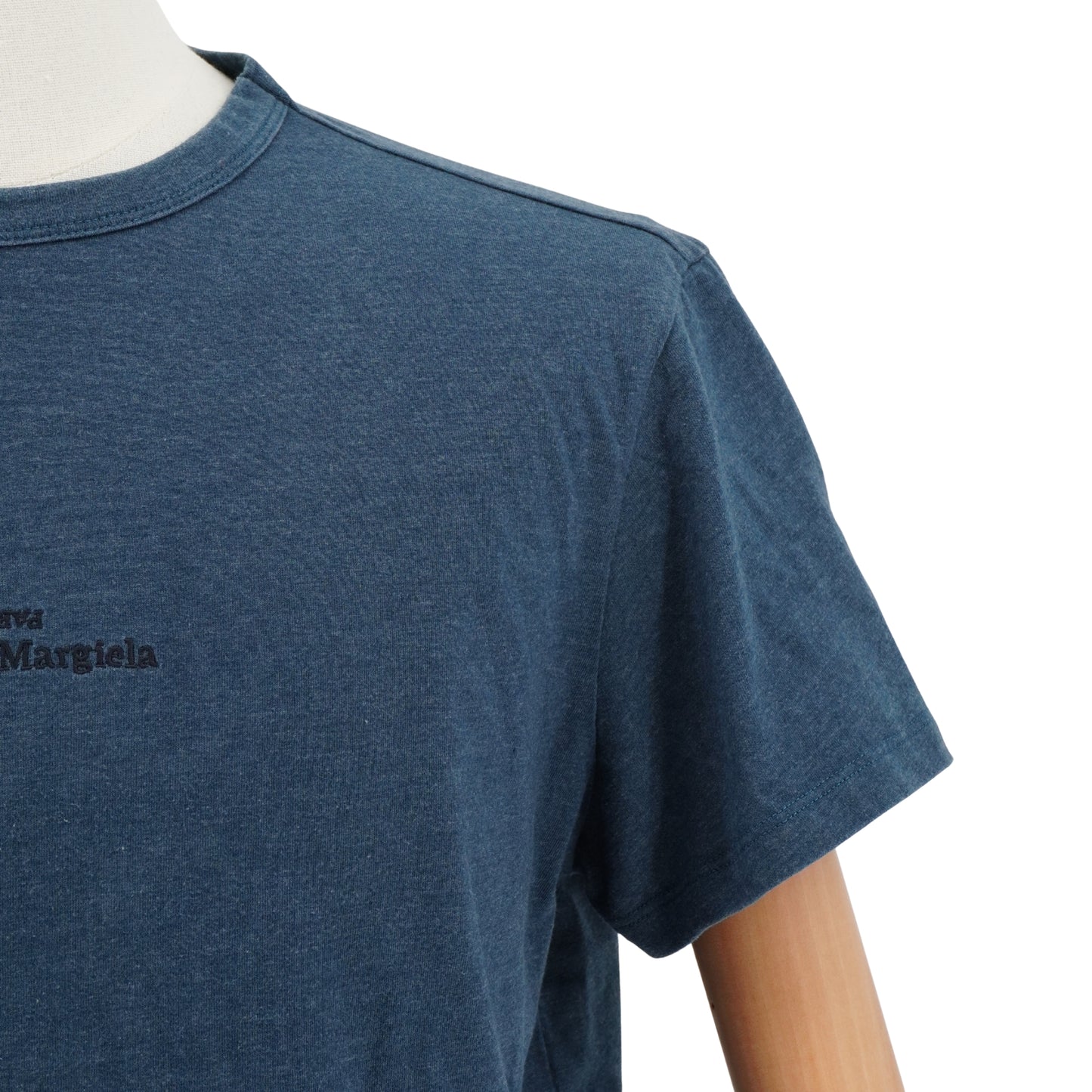 Playera Maison Margiela Distorted Logo Crewneck Blue
