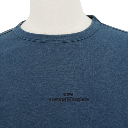 Playera Maison Margiela Distorted Logo Crewneck Blue