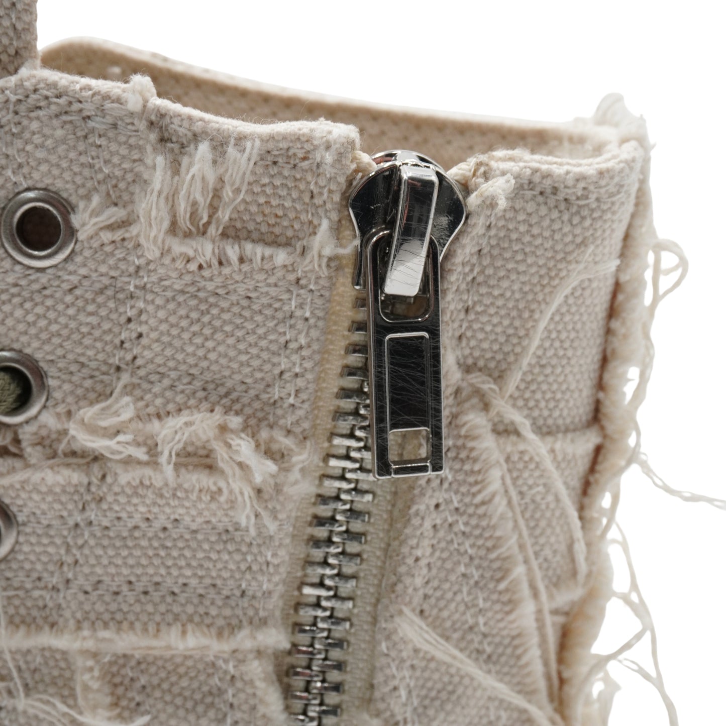 Tenis Rick Owens Calzado Canvas Distressed High-Top