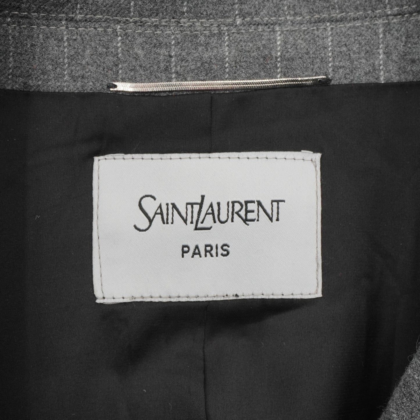 Suit Yves Saint Laurent fw peak lapel gray set