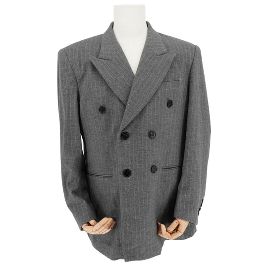 Suit Yves Saint Laurent fw peak lapel gray set