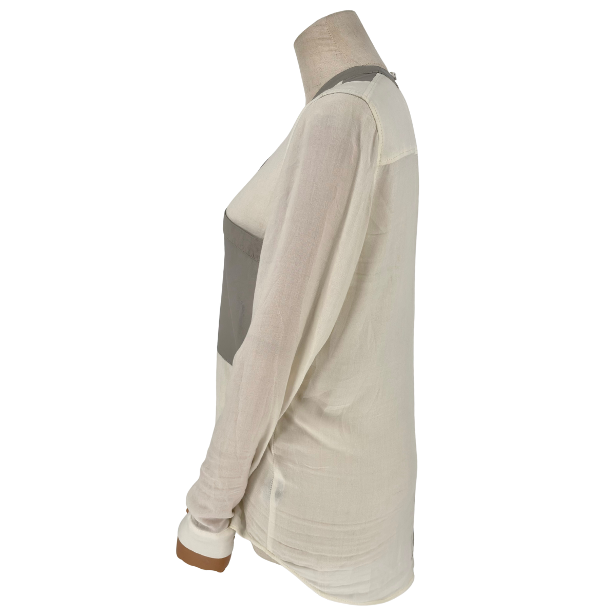 Camisa Helmut Lang Sheepskin Trimmed Shirt