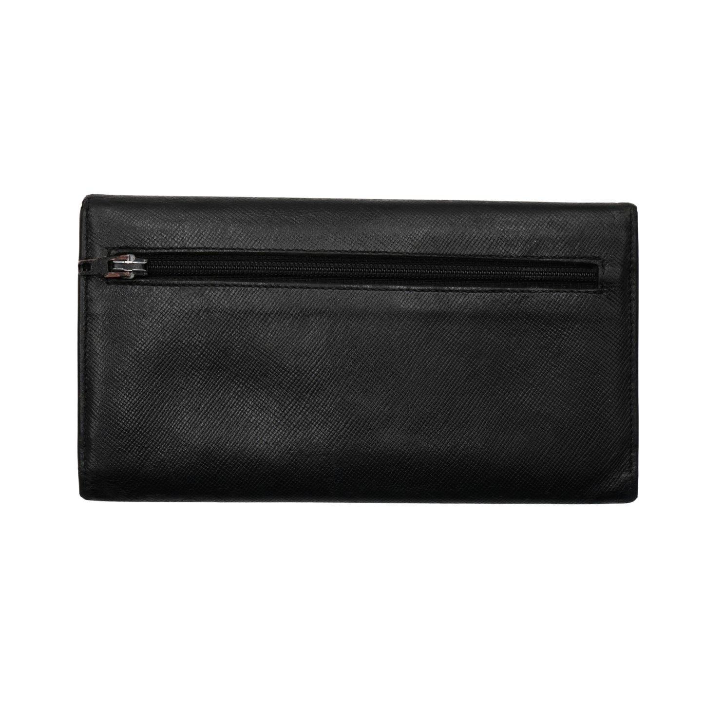 Cartera Prada Saffiano Leather Wallet Black
