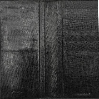 Cartera Prada Saffiano Leather Wallet Black