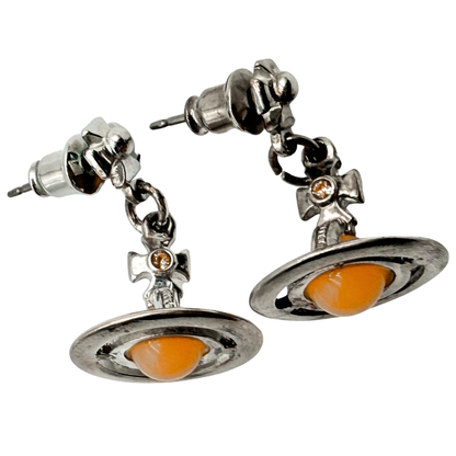 Aretes VIVIENNE WESTWOOD Saturno naranja