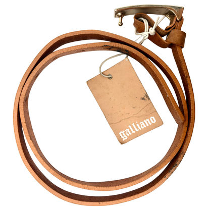 Cinturón John Galliano Galliano Beige