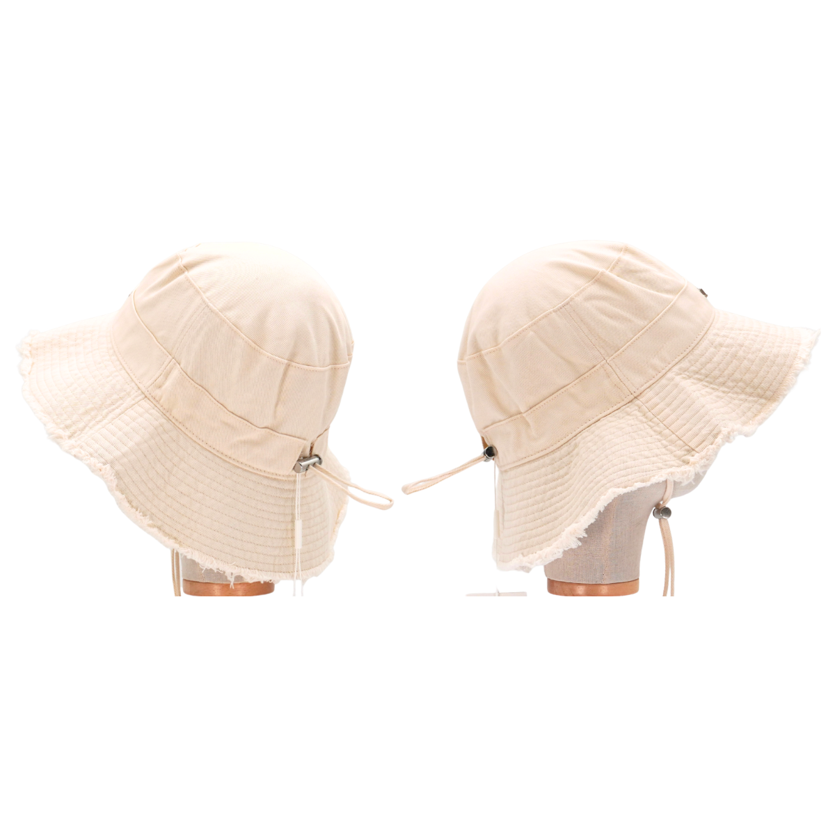 Bucket Hat Jacquemus Le bob Artichaut Crema Distressed