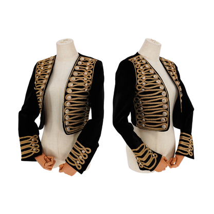 Chamarra Balmain Velvet Military