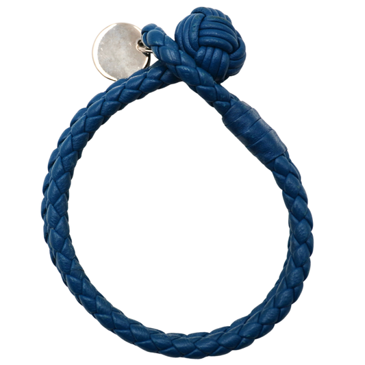 Pulsera Bottega Veneta Intrecciato Azul