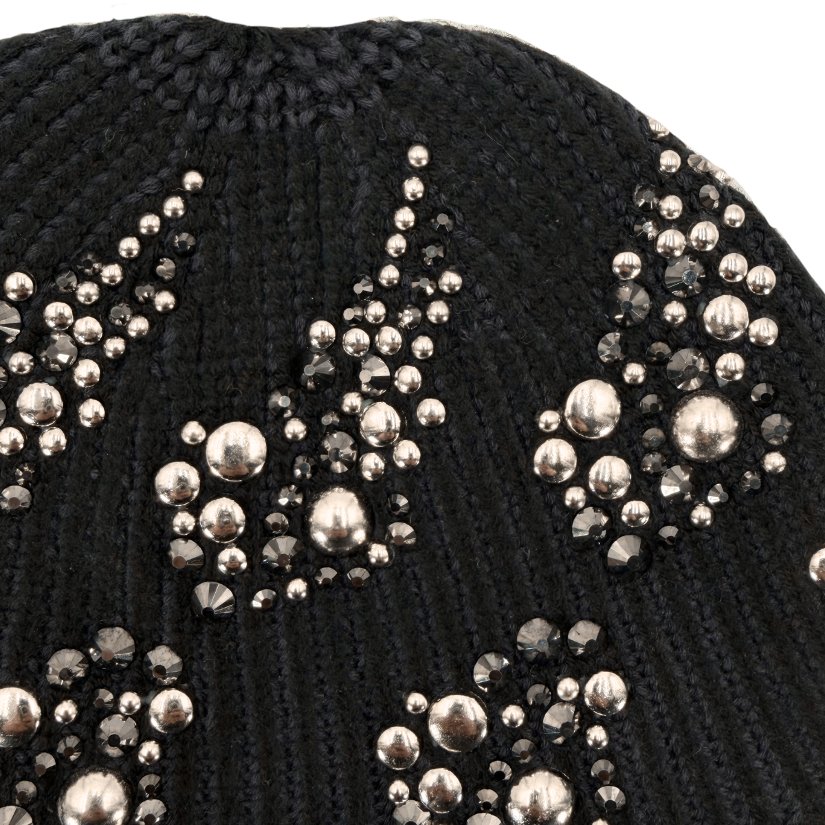 Gorro Atiissu Rhinestone Beanie Negro