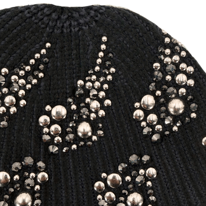 Gorro Atiissu Rhinestone Beanie Negro