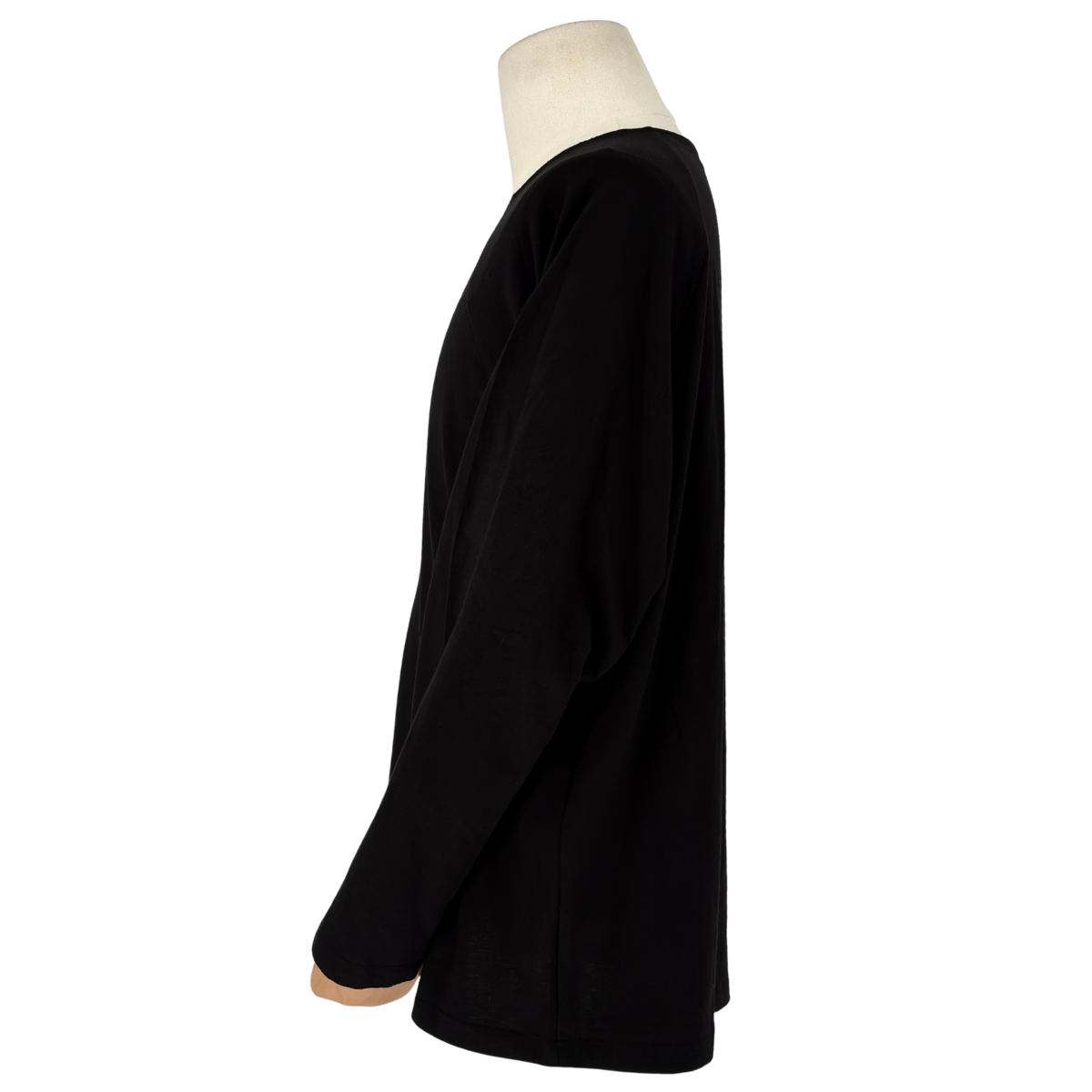 Playera Yohji Yamamoto Henley Negro