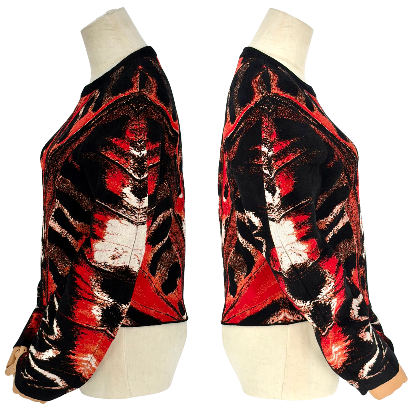 Sueter  Alexander McQueen Feather Print