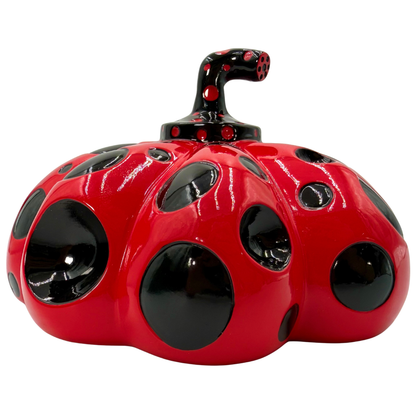 Escultura Yayoi Kusama Calabaza