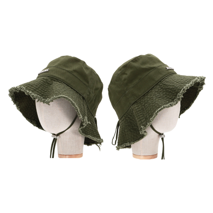 Bucket Hat Jacquemus Le bob Artichaut Verde Distressed