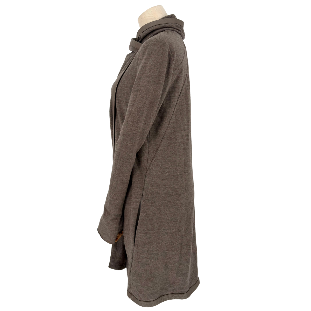 Chamarra Helmut Lang Wool Leather Trim Gris
