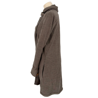 Chamarra Helmut Lang Wool Leather Trim Gris